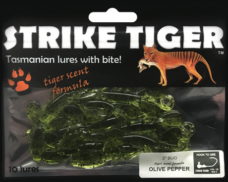 STRIKE TIGER 2IN BUG SOFT PLASTIC LURE