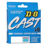 ROVEX D:8 CAST BRAID- GLACIER BLUE 150M 15LB