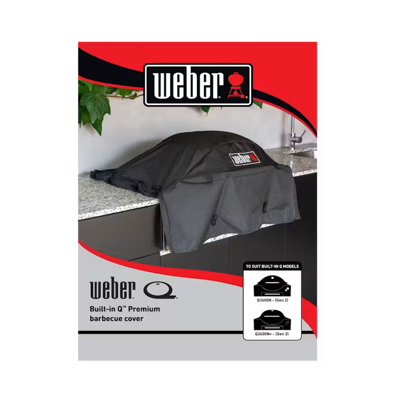 WEBER FAMILY Q BUILT IN COVER