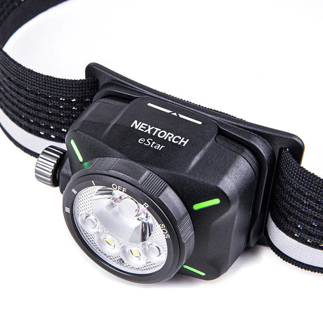 NEXTORCH ESTAR 1300 LUMENS WHITE/RED BEAM RECHARGEABLE HEADTORCH