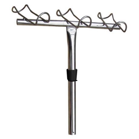 FRANK MARINE STAINLESS STEEL 316 3-WAY ROD HOLDER - STARBOARD