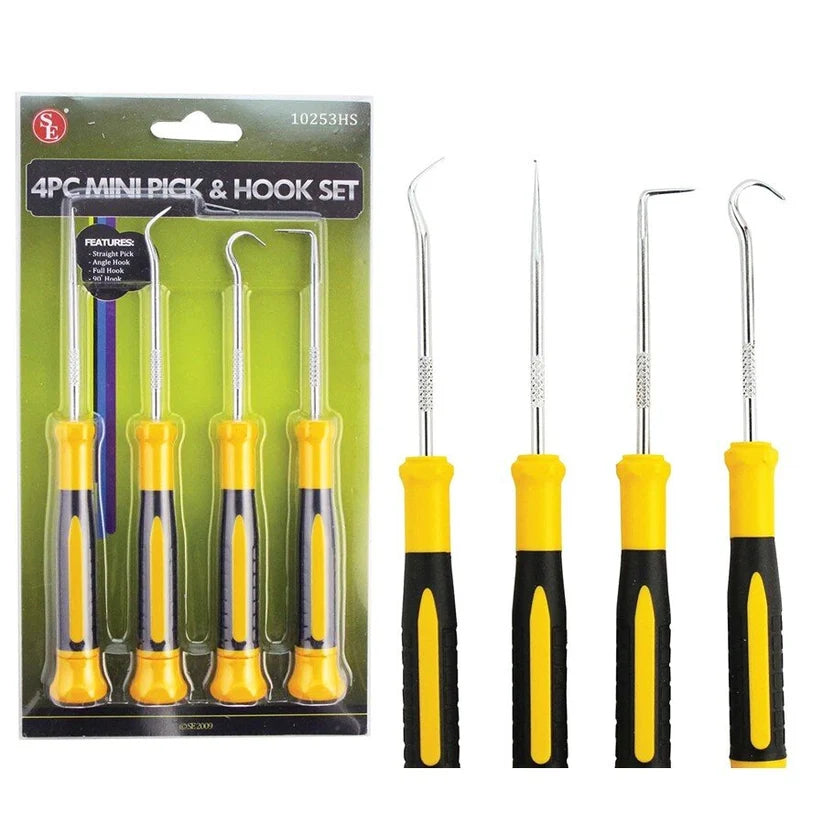 Mini 4PC - Crevice Pick and Hook Set for Gold Prospecting