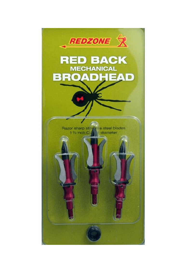 REDZONE REDBACK MECHANICAL 3-BLADE BROADHEAD