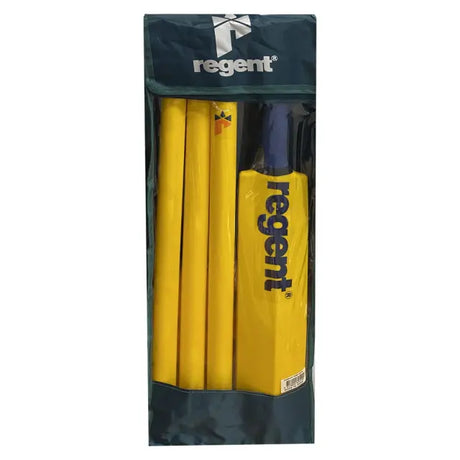 REGENT KIDS CRICKET WITH BAT BALL WICKETS AND BAG FOR OUTDOOR SPORTS