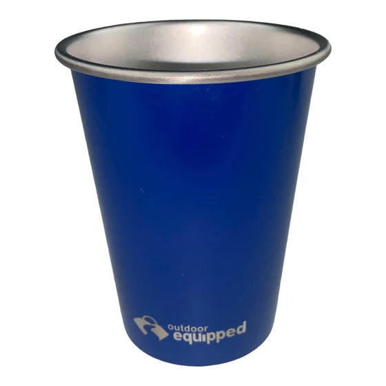OUTDOOR EQUIPPED SS DRINKING CUP 4X 350ML