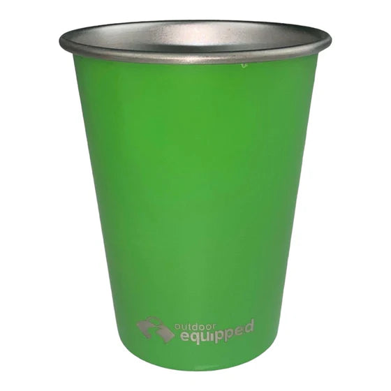 OUTDOOR EQUIPPED SS DRINKING CUP 4X 350ML