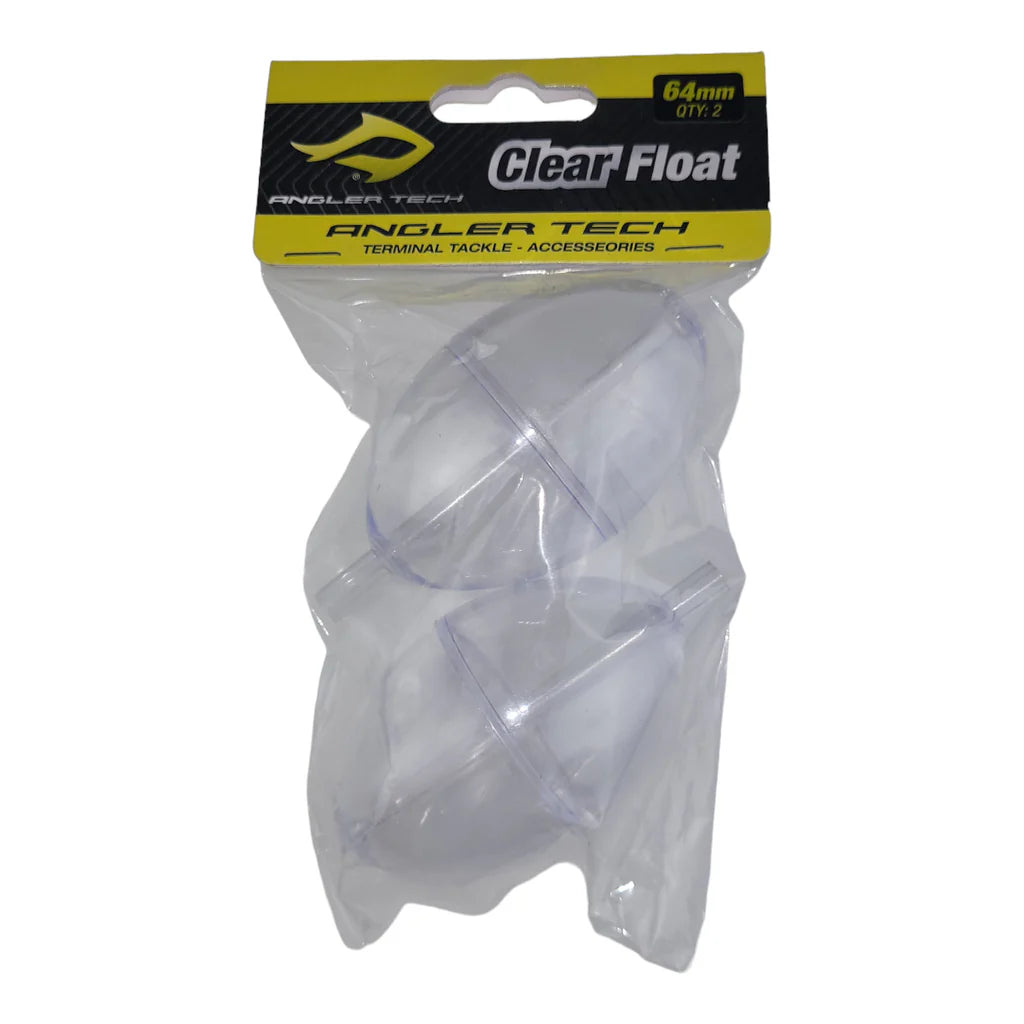 ANGLER TECH CLEAR FLOAT 64MM 2PC