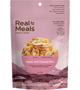 REAL MEALS APPLES AND CREAMED RICE 110G