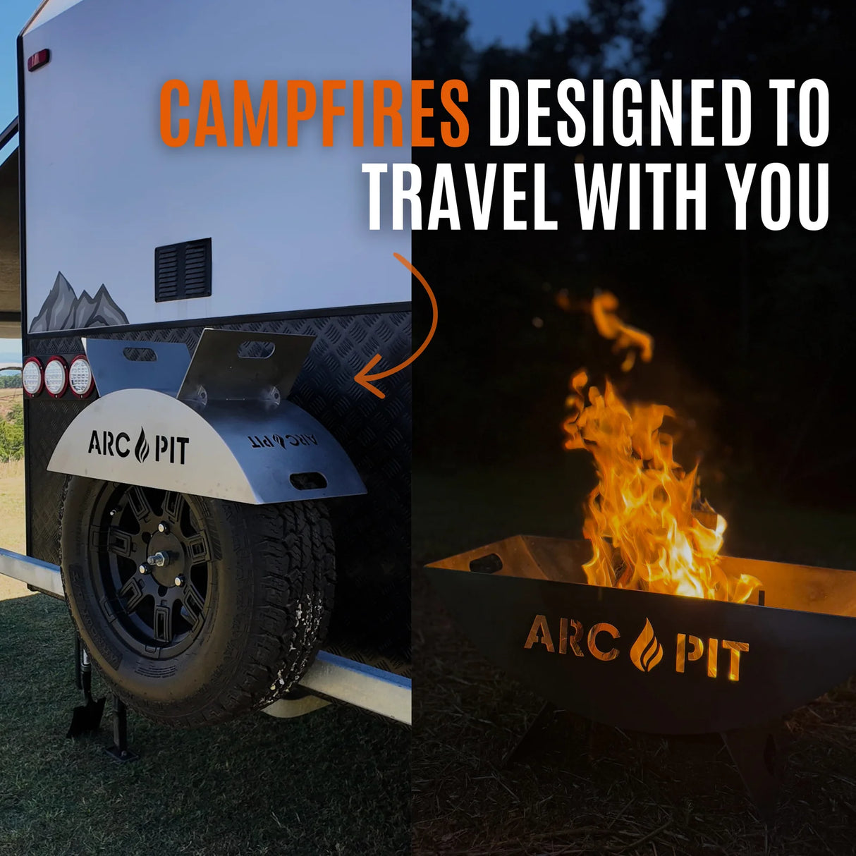ARCMATE ARCPIT PORTABLE FIRE PIT - STANDARD