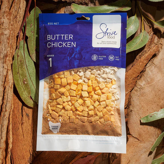 STRIVE FOOD BUTTER CHICKEN DEHYDRATED MEAL SINGLE SERVE
