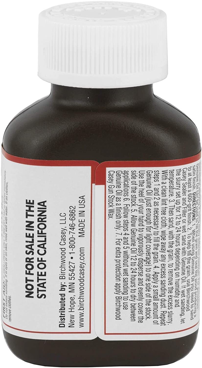 BIRCHWOOD CASEY GENUINE OIL STOCK FINNISH 3OZ