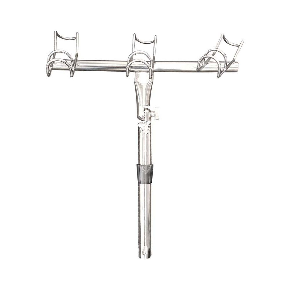 FRANK MARINE STAINLESS STEEL 316 3-WAY ROD HOLDER - PORT