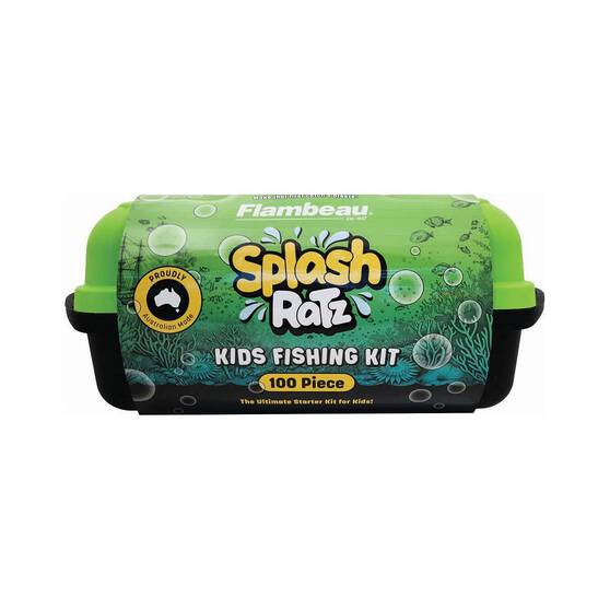 FLAMBEAU SPLASH RATZ 100PCE KIDS TACKLE KIT