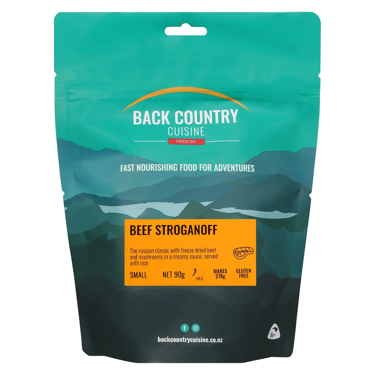 BACK COUNTRY CUISINE BEEF STROGANOFF FREEZE-DRY MEAL