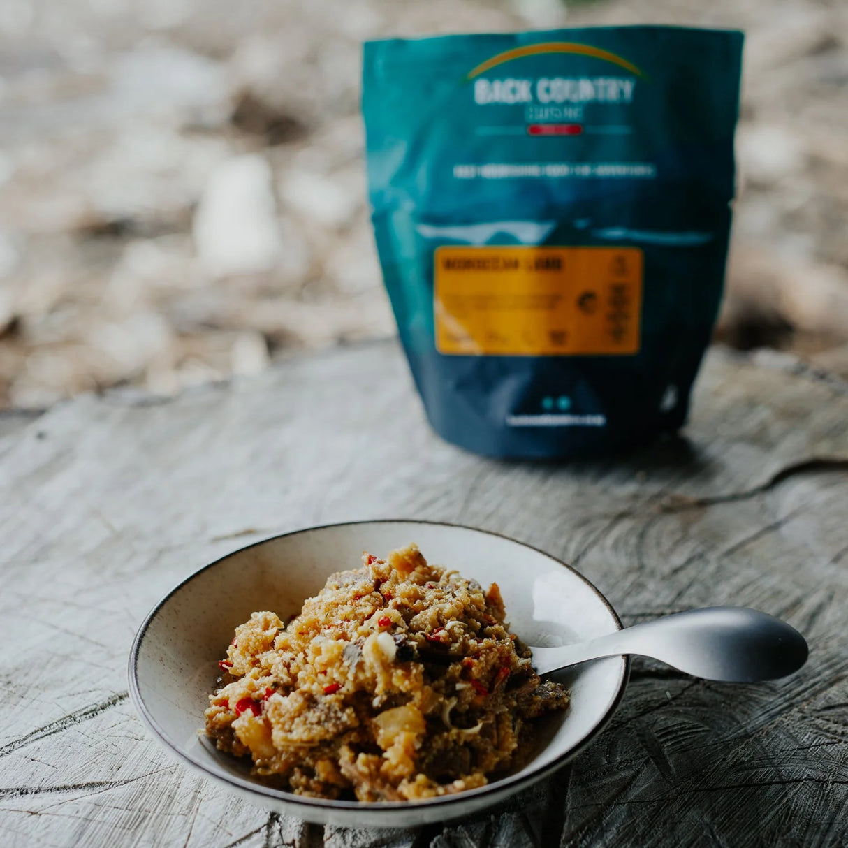 BACK COUNTRY CUISINE MOROCCAN LAMB FREEZE-DRY MEAL 175G REGULAR SERVE