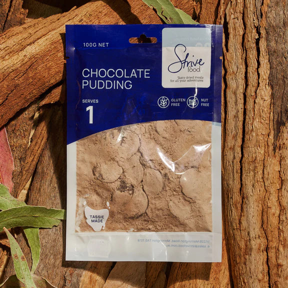 STRIVE MEALS CHOC PUDDING DEHYDRATED MEAL SINGLE SERVE