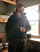 SWAZI DOUGHROASTER FLEECE JUMPER - BLACK