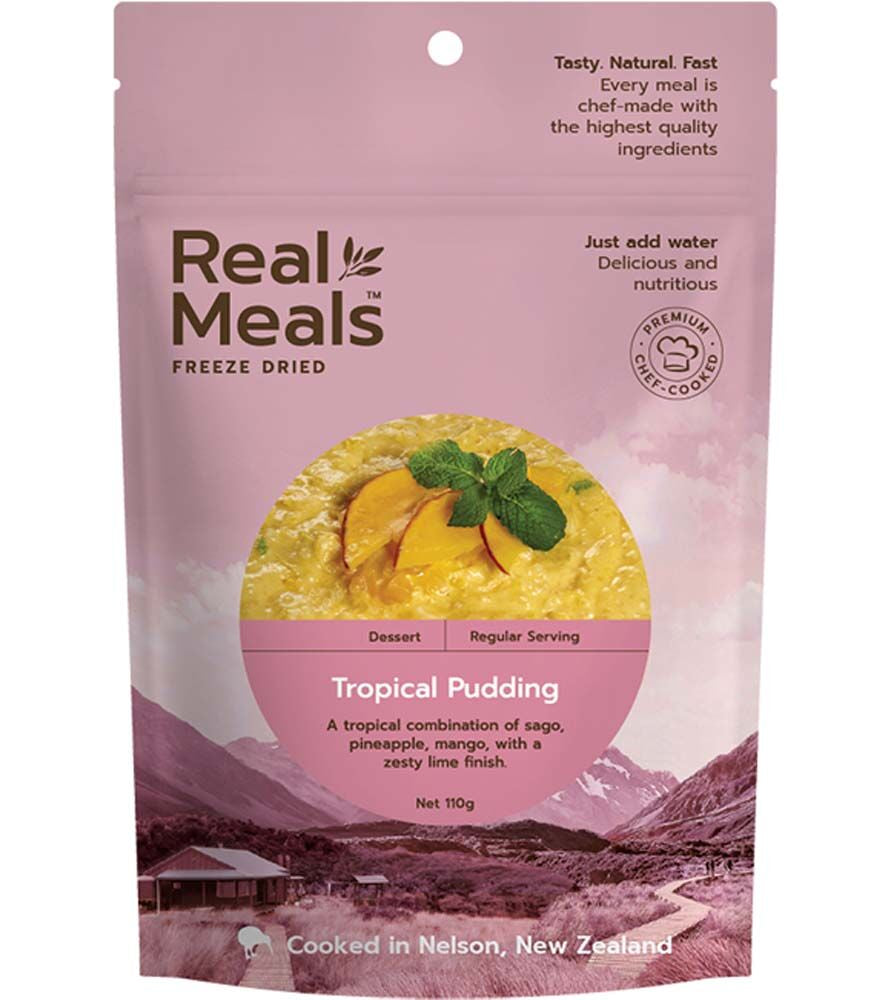 REAL MEALS TROPICAL PUDDING 110G FREEZE DRY MEAL