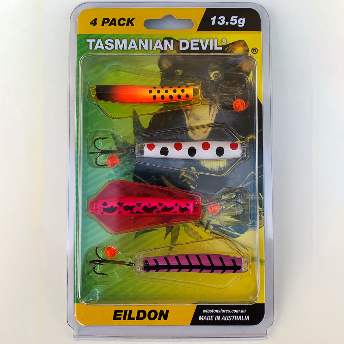TASMAINAN DEVIL 13.5G HARD BODY LURE 4-PACK