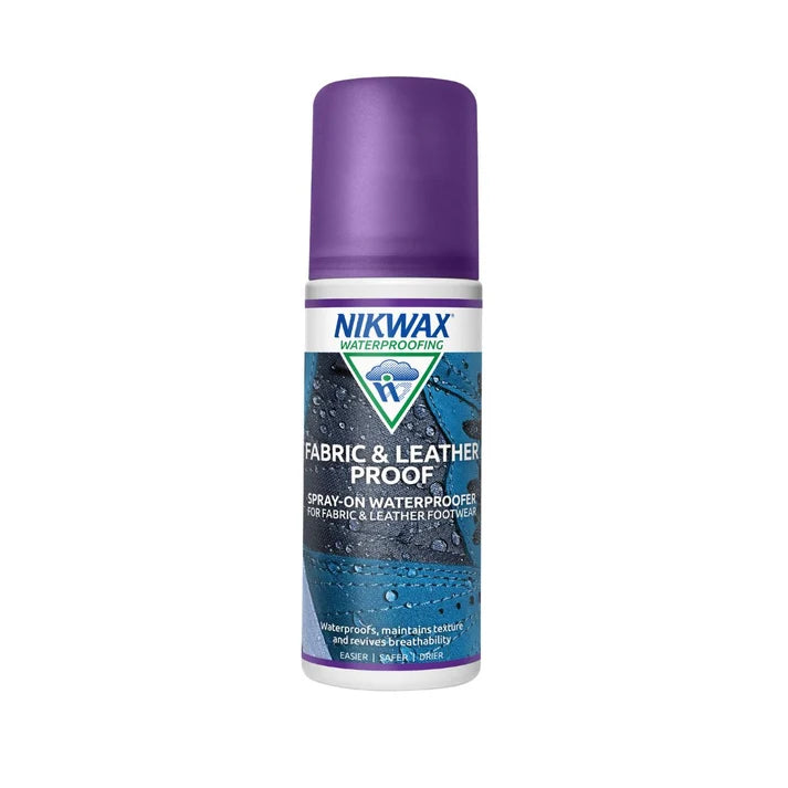 NIKWAX FABRIC & LEATHER PROOF SPRAY ON WATERPROOFER 125ML