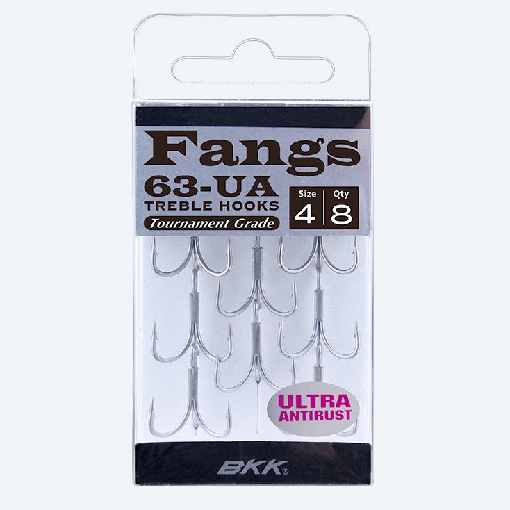 BKK FANGS 63-AU TREBLE HOOKS