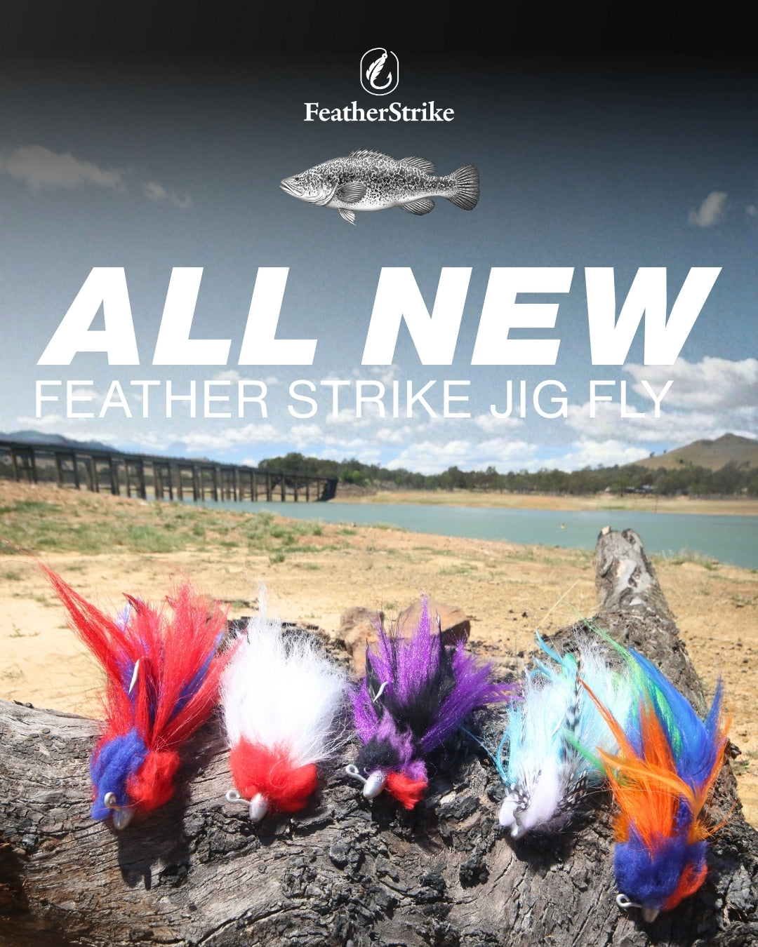 FEATHER STRIKE 3-4 OZ JIG FLY LURE
