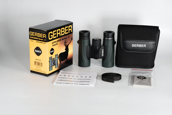 GERBER EXPLORER S-II 10X25 BAK4 BINOCULARS