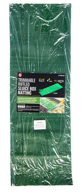 27 x 10 Trimmable Riffled TPR Sluice Box Matting - Green