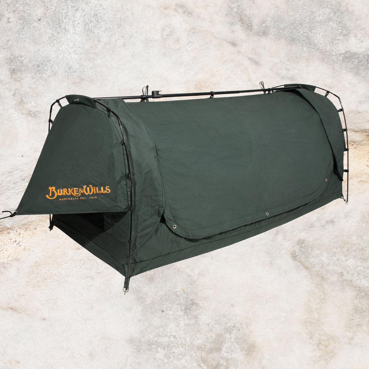 BURKE AND WILLS GRAMPIAN SWAG KING SINGLE PLUS FOREST GREEN