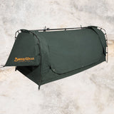 BURKE AND WILLS GRAMPIAN SWAG KING SINGLE PLUS FOREST GREEN