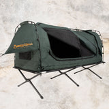 BURKE AND WILLS GRAMPIAN SWAG KING SINGLE PLUS FOREST GREEN