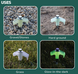 SUPEX 16 PCS GLOW IN THE DARK HARD GROUND SCREW IN PEG KIT
