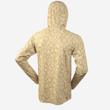 DESOLVE HELIOS PRO HOODED FISHING SHIRT SPECTRAL SAND