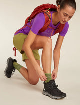 ICBREAKER WOMENS HIKE + LIGHT CREW SOCKS