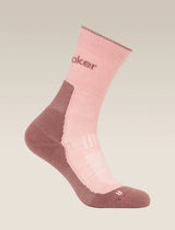 ICBREAKER WOMENS HIKE + LIGHT CREW SOCKS