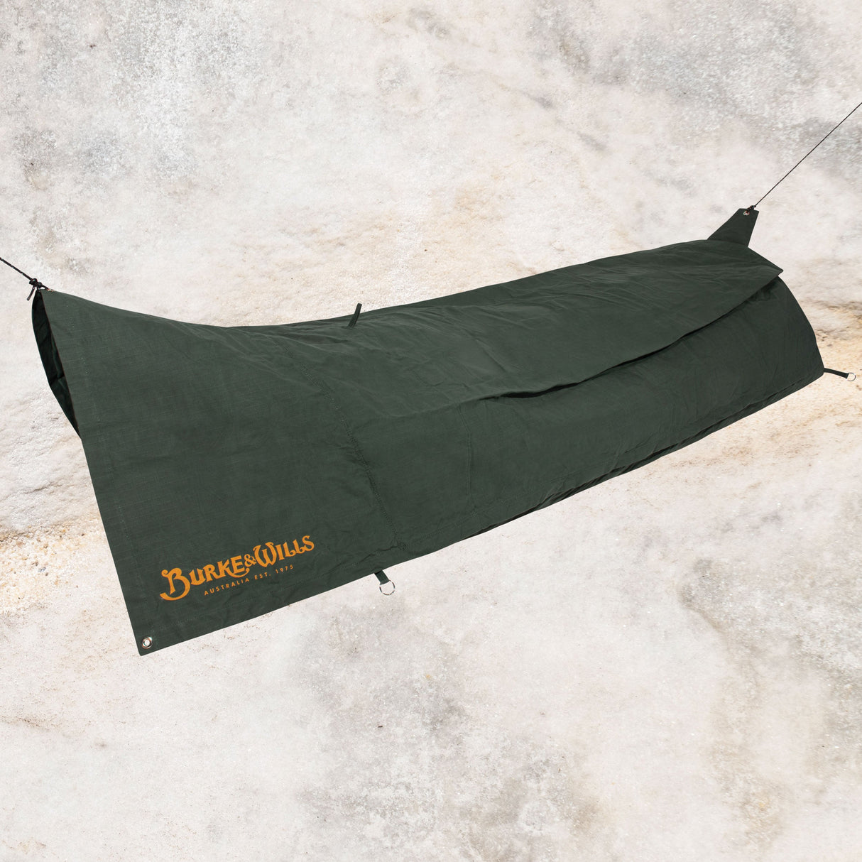 BURKE AND WILLS IRONBARK SWAG KING SINGLE PLUS FOREST GREEN