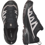 SALOMON WOMEN'S X ULTRA 360 GORE-TEX HIKING SHOES BLACK/PLUM KITTEN/ SHALE