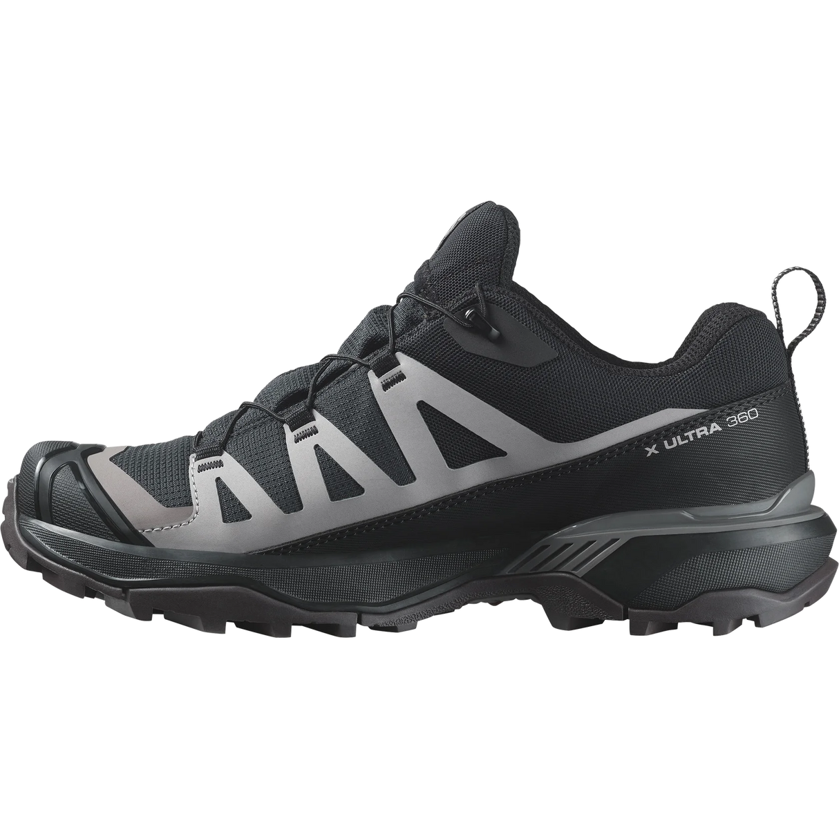 SALOMON WOMEN'S X ULTRA 360 GORE-TEX HIKING SHOES BLACK/PLUM KITTEN/ SHALE