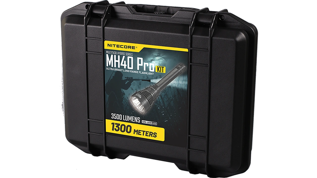 NITECORE MH40 PRO HUNTING KIT - 3500 LUMEN LONG-RANGE RECHAREABLE LED FLASHLIGHT
