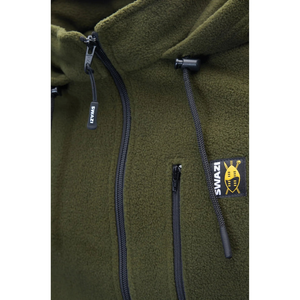 SWAZI THE HOOD FLEECE JUMPER - OLIVE