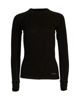 XTM WOMENS MERINO 230GSM LONG SLEEVE THERMAL ALPINE 230 BLACK