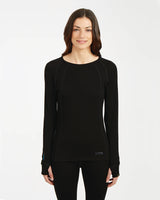 XTM WOMENS MERINO 230GSM LONG SLEEVE THERMAL ALPINE 230 BLACK