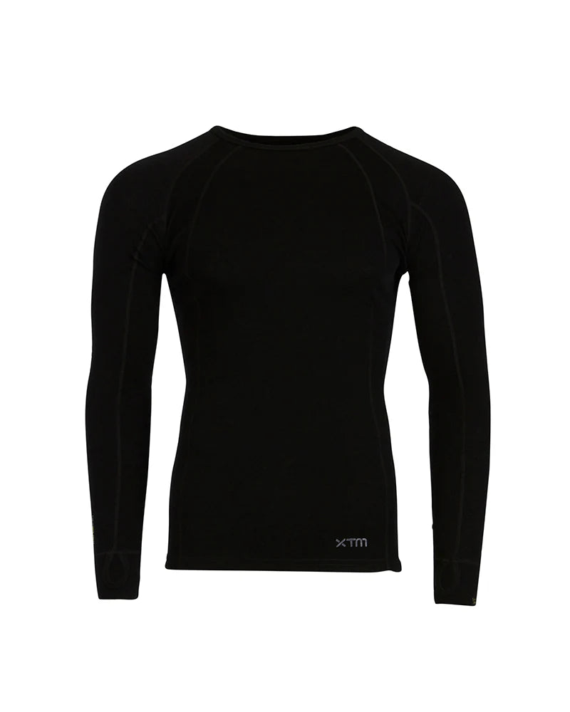 XTM MERINO 230 GSM LONG SLEEVE THERMAL TOP ALPINE 230 BLACK