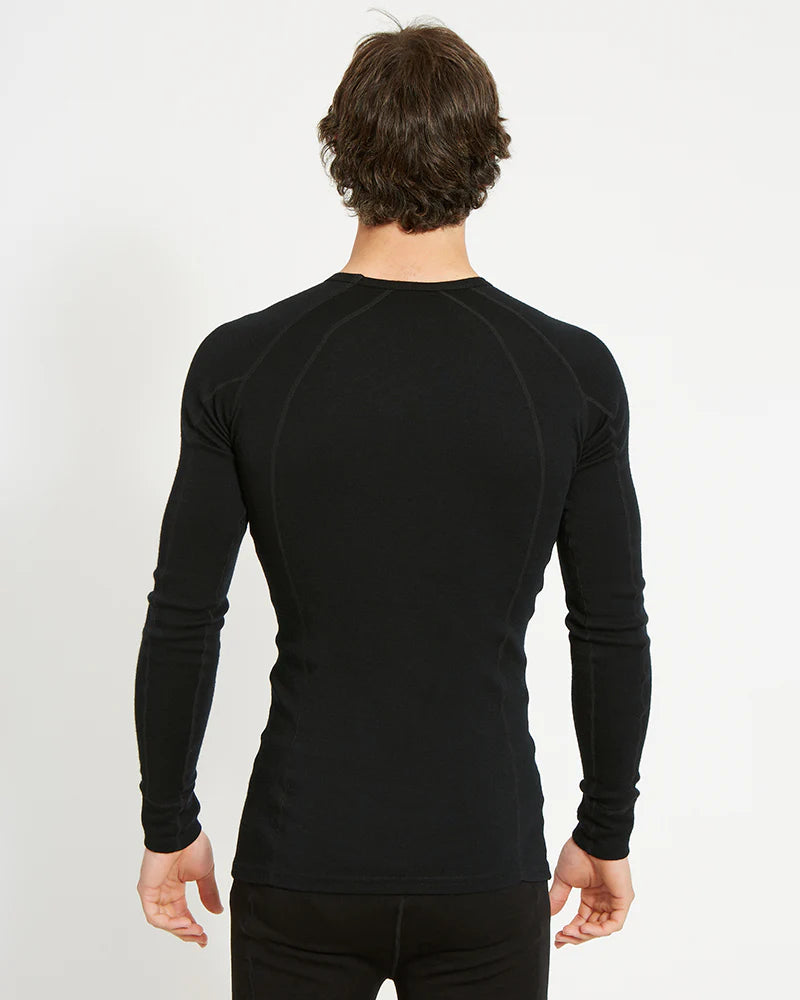 XTM MERINO 230 GSM LONG SLEEVE THERMAL TOP ALPINE 230 BLACK