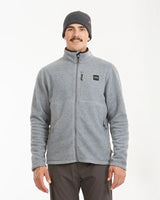 XTM MENS STANLEY DWR RECYCLED FLEECE JACKET LIGHT GREY MARLE