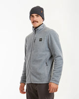 XTM MENS STANLEY DWR RECYCLED FLEECE JACKET LIGHT GREY MARLE