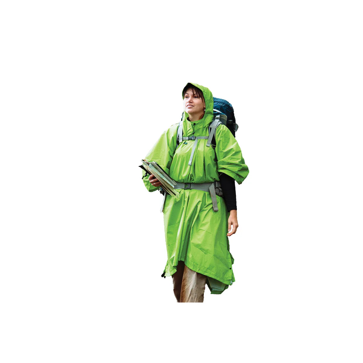 SEA TO SUMMIT NYLON TARP PONCHO GREEN
