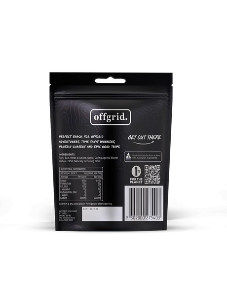 OFFGRID WOOD SMOKED SALAMI SNACK