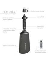 LIFESTRAW PEAK SERIES COLLAPSIBLE SQUEEZE BOTTLE WITH FILTER