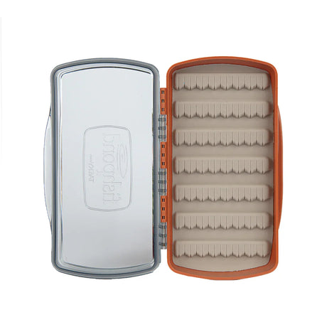 FISHPOND TACKY PESCADOR FLY BOX - MEDIUM - CLEAR - BURNT ORANGE
